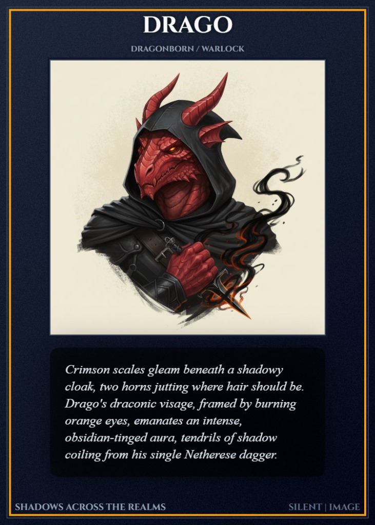 Fantasy character full-body reference card